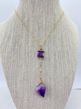 Load image into Gallery viewer, Juniper Raw Amethyst Necklace