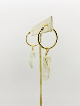 Load image into Gallery viewer, Angel Aura Quartz Hoops