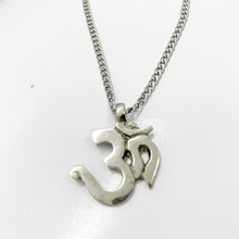 Load image into Gallery viewer, Om pendant Curb Chain