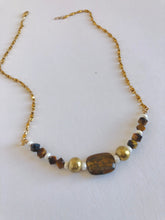 Load image into Gallery viewer, Veska Tigers Eye Necklace