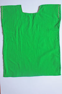 LM Green Embroidered Mexican Top
